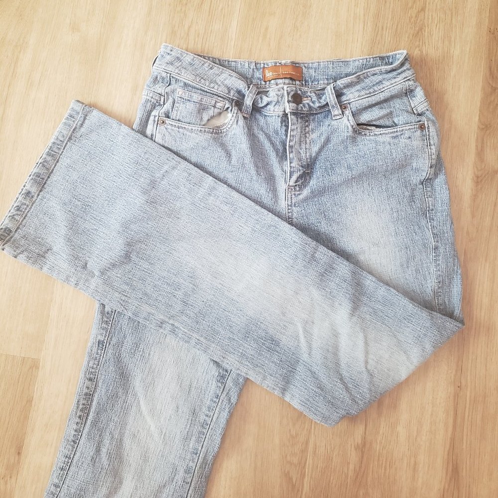 Lee "One True Fit" denim jeans bootcut size 3/4M